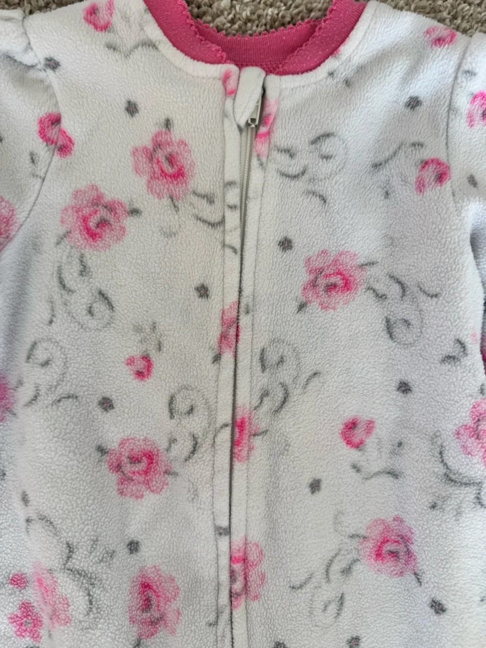 Baby Girl Fleece Footed Pajamas Bundle 18 Months Fleece Footed One-Piece Outfit